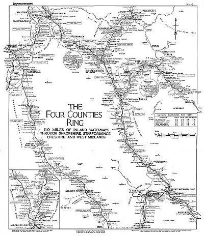 buis Actie lezer Cordee - Lockmaster Maps No.10 - The Four Counties Ring - Lockmaster Maps -  Lockmaster Maps -