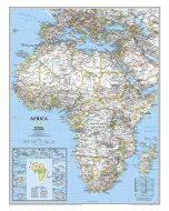 Africa Classic Map Laminated