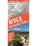 Africa The Highest Peaks Trekking Map 11000000