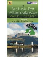 Ben Nevis Fort William and Glen Coe AA 26 LAMINATED
