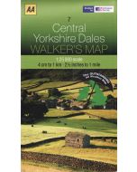 Central Yorkshire Dales AA Map 07 LAMINATED
