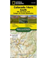 Colorado 14ers South Map