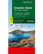 Croatian Coast Road and Leisure map