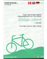 Cycle Map of Ostlige Jylland East Jutland Denmark 48