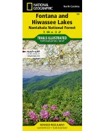 Fontana and Hiwassee Lakes Map Nantahala National Forest