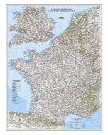 France Belgium and Netherlands Classic Map Laminated