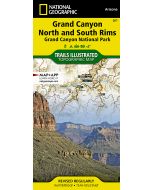 Grand Canyon North and South Rims Map