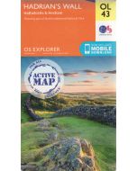 Hadrians Wall OS Explorer Active Map OL43