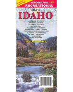 Idaho Topographic Recreational Map 1792000
