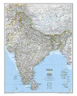 India Classic Map Tubed