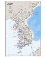 Korean Peninsula Classic Map Tubed