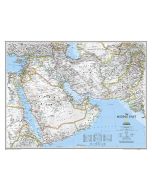 Middle East Classic Map Tubed