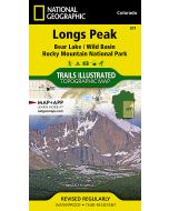 Rocky Mountain National Park Longs Peak Map