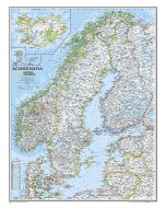 Scandinavia Classic Map Laminated