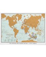 Scratch the World Travel Wall Map