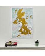 Scratch United Kingdom Wall Map