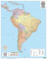 South America political, 1:8m,