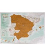 Spain and Portugal Scratch Print