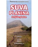 Suva Planina National Park tourist map 155000