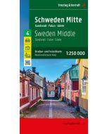Sweden Middle Road and Leisure Map