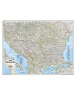The Balkans Classic Map Tubed