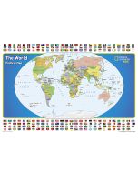 The World for Kids Map Laminated