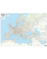 Trains and Ferries European Railway map 155m rolled in a