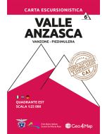 Valle Anzasca east Hiking Map 6 125000