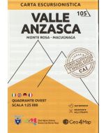 Valle Anzasca west Hiking Map 5 125000