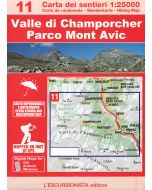 Valle di Champorcher Parco Mont Avic 11 1:25,000