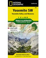 Yosemite SW Yosemite Valley and Wawona Map