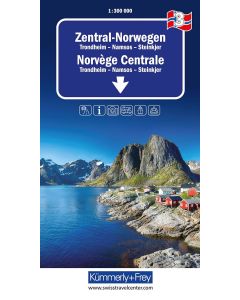3 Central Norway Road Map 1300000