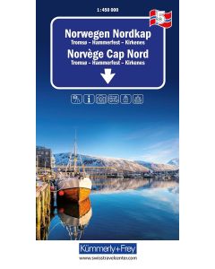 5 Norway Nordkap Road Map 1450000 scale