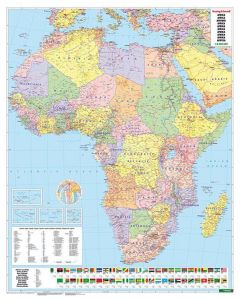 Africa physicalpolitical Magnet Marker board