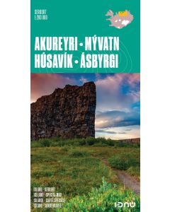 Akureyri Myvatn Husavik Asbyrgi Map 1:200 000