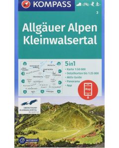 ALLGAUER ALPEN KLEINWALSERTAL K3 1:50,000