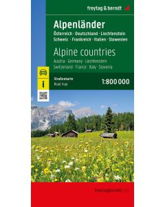 Alpine countries, Road Map 1:800000