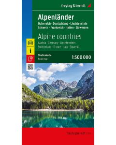 Alpine countries Road map 1500000