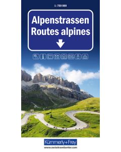 Alpine Routes Map 1750000