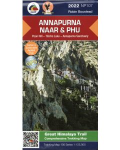 Annapurna Naar amp Phu 1125000 GHT trekking map NP107