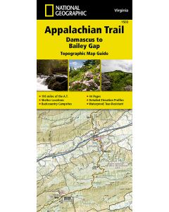 Appalachian Trail Damascus to Bailey Gap Map Virginia