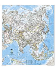 Asia Classic Map Laminated
