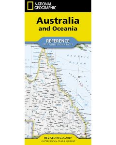 Australia and Oceania Reference Map Folded