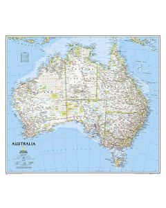 Australia Classic Map Tubed