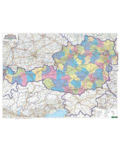 Austria by District 1500000 Marker board