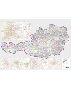 Austria by District 1500000 Marker board
