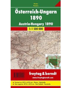 AustriaHungary 1890 Historical map 115m