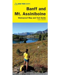 Banff and Mount Assiniboine hiking map and guide 1:100,000