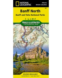 Banff North Map Banff and Yoho National Parks