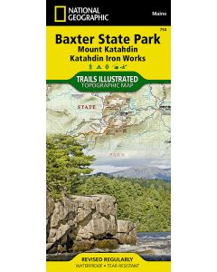 Baxter State Park Map Mount Katahdin Katahdin Iron Works